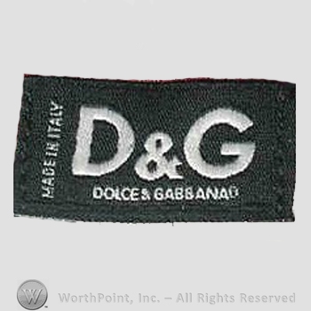 Clothing label : Dolce&Gabbana.