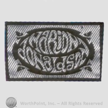 Clothing label : Marion Donaldson.