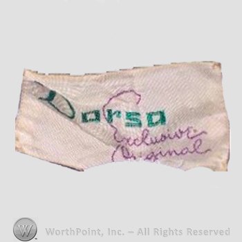Clothing label : Dorsa.