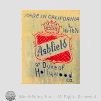 Clothing label : Duke of Hollywood.
