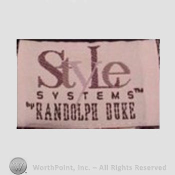 Clothing label : Randolph Duke.
