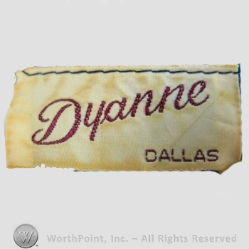 Clothing label : Dyanne.