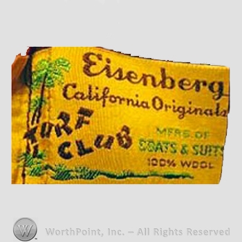 Clothing label : Eisenberg.