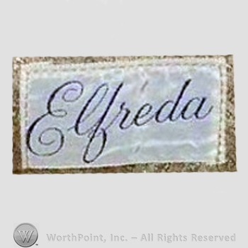 Clothing label :  Elfreda.