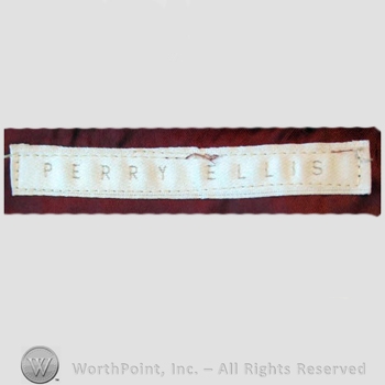 Clothing label : Perry Ellis.