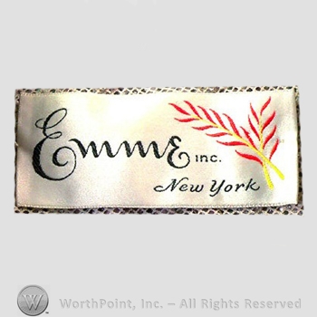 Clothing label : Emme.