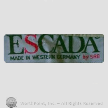 Clothing label : Escada.
