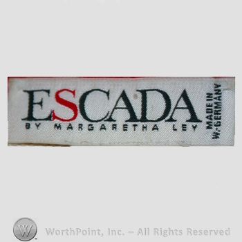 Clothing label : Escada.