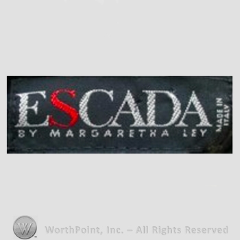 Clothing label : Escada.