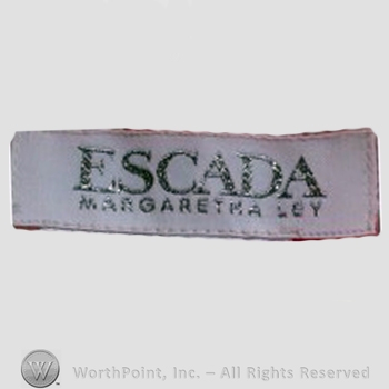 Clothing label : Escada.