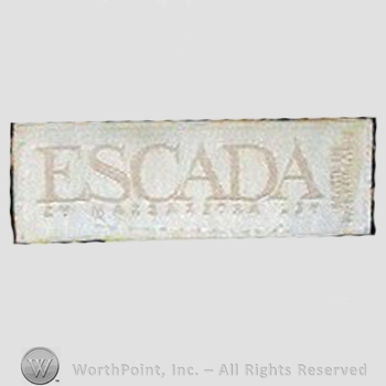 Clothing label : Escada.