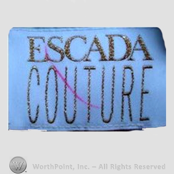 Clothing label : Escada.