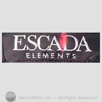 Clothing label : Escada.