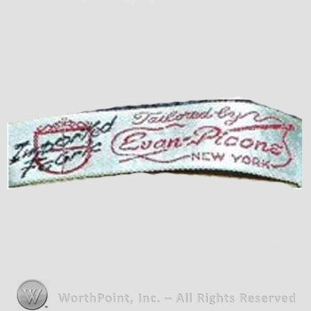 Clothing label : Evan-Picone.