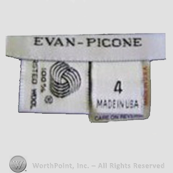 Clothing label : Evan-Picone.