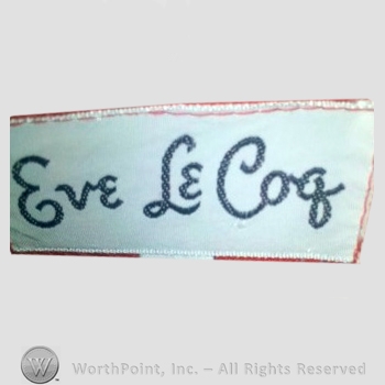 Clothing label : Eve Le Coq.