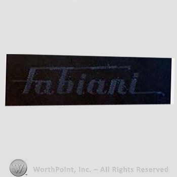 Clothing label : Alberto Fabiani.