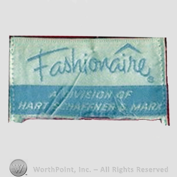Clothing label : Fashionaire.