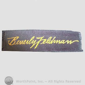 Clothing label : Beverly Feldman.