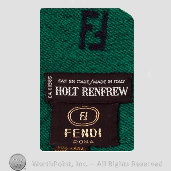 Clothing label : Fendi.