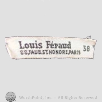 Clothing label : Louis Feraud.