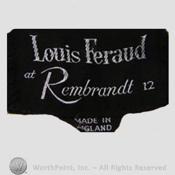 Clothing label : Louis Feraud.