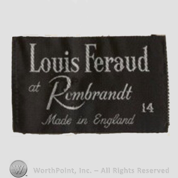 Clothing label : Louis Feraud.