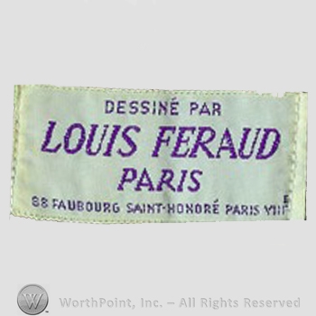 Clothing label : Louis Feraud.