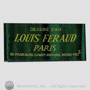 Clothing label : Louis Feraud.