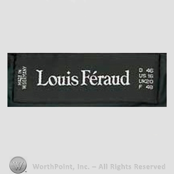 Clothing label : Louis Feraud.