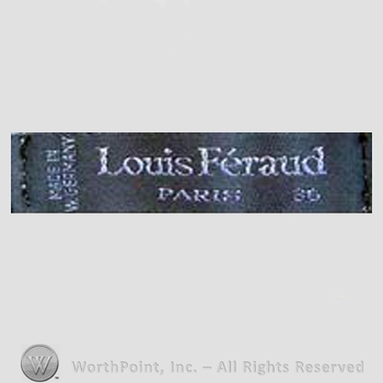 Clothing label : Louis Feraud.