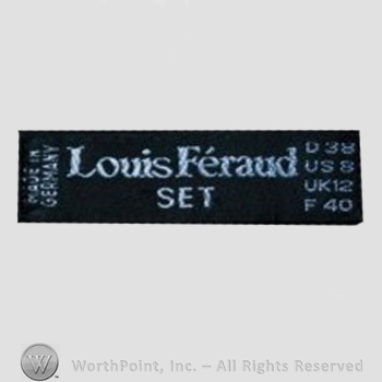 Clothing label : Louis Feraud.