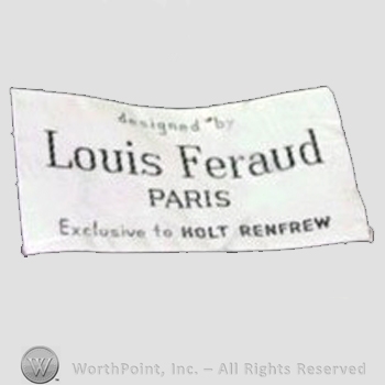 Clothing label : Louis Feraud.