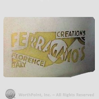 Clothing label : Salvatore Ferragamo.