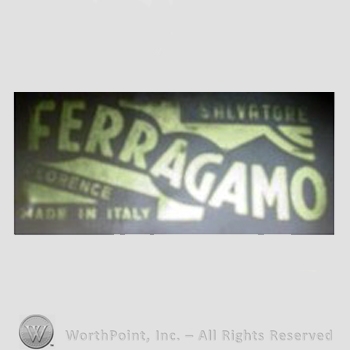 Clothing label : Salvatore Ferragamo.