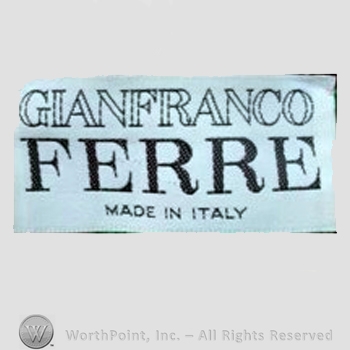 Clothing label : Gianfranco Ferre.