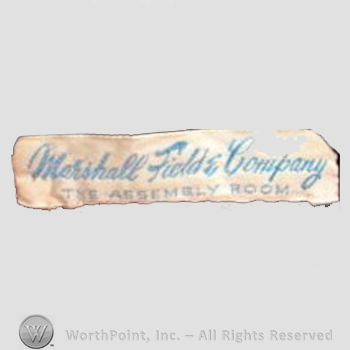 Clothing label : Marshall Field.