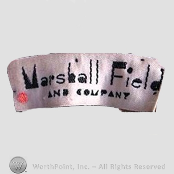 Clothing label : Marshall Field.