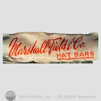 Clothing label : Marshall Field.