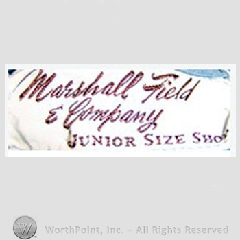 Clothing label : Marshall Field.
