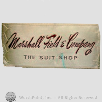 Clothing label : Marshall Field.