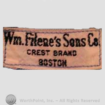 Clothing label : William Filene.