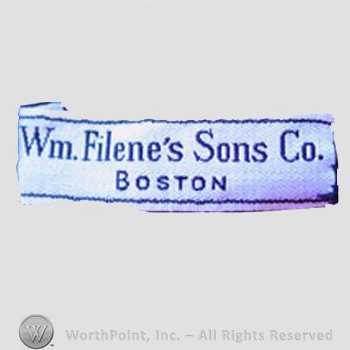 Clothing label : William Filene.