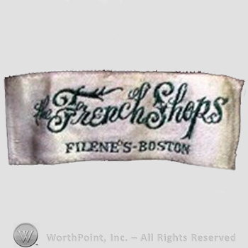 Clothing label : William Filene.