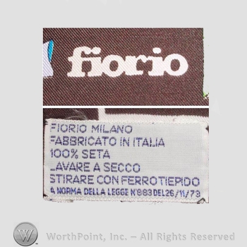 Clothing label : Fiorio.