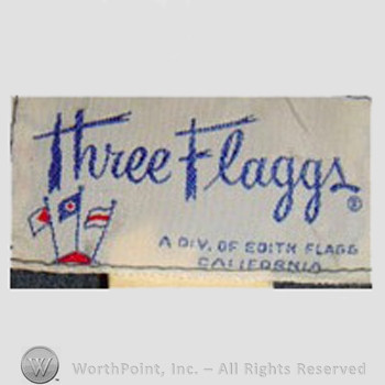 Clothing label : Edith Flagg.