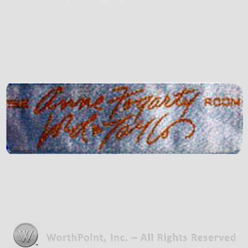 Clothing label : Anne Fogarty.