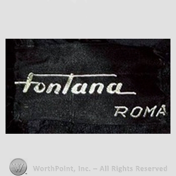 Clothing label : Fontana.