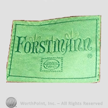 Clothing label : Forstmann.