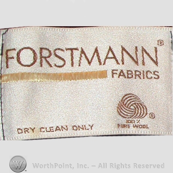 Clothing label : Forstmann.